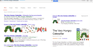 Google search the very hungry caterpillar