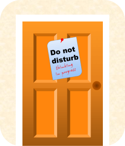 do not disturb door