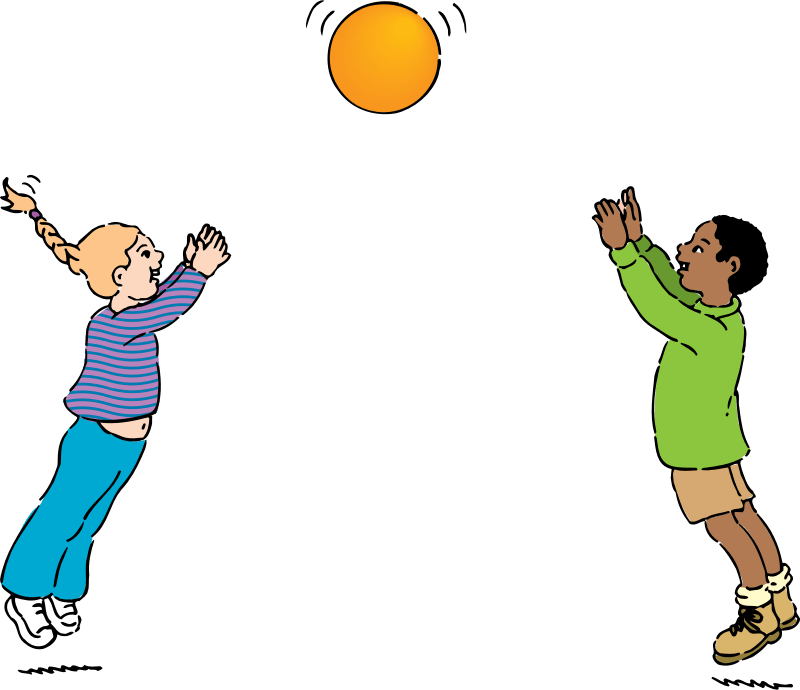Johnny Automatic, cartoon of a girl and boy playing with a ball https://openclipart.org/detail/721/playing-ball