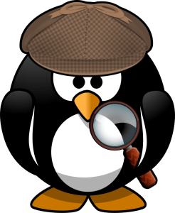 Moini, sleuth penguin https://openclipart.org/detail/221475/sleuth-penguin