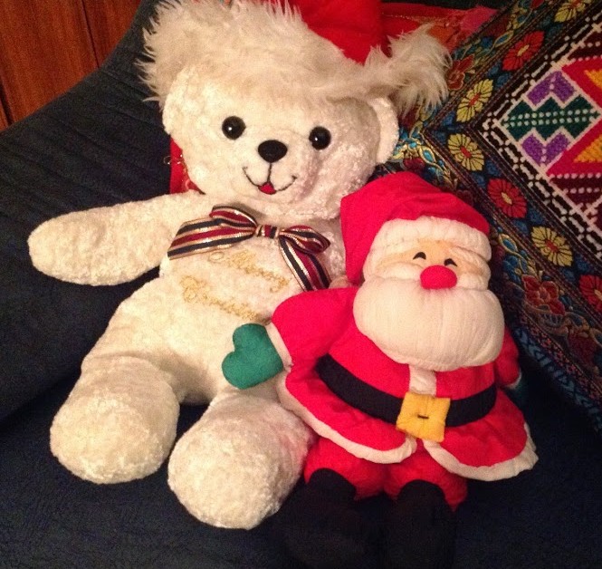 Santa and bear