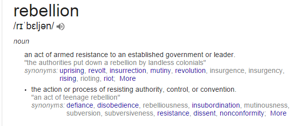 rebellion definition