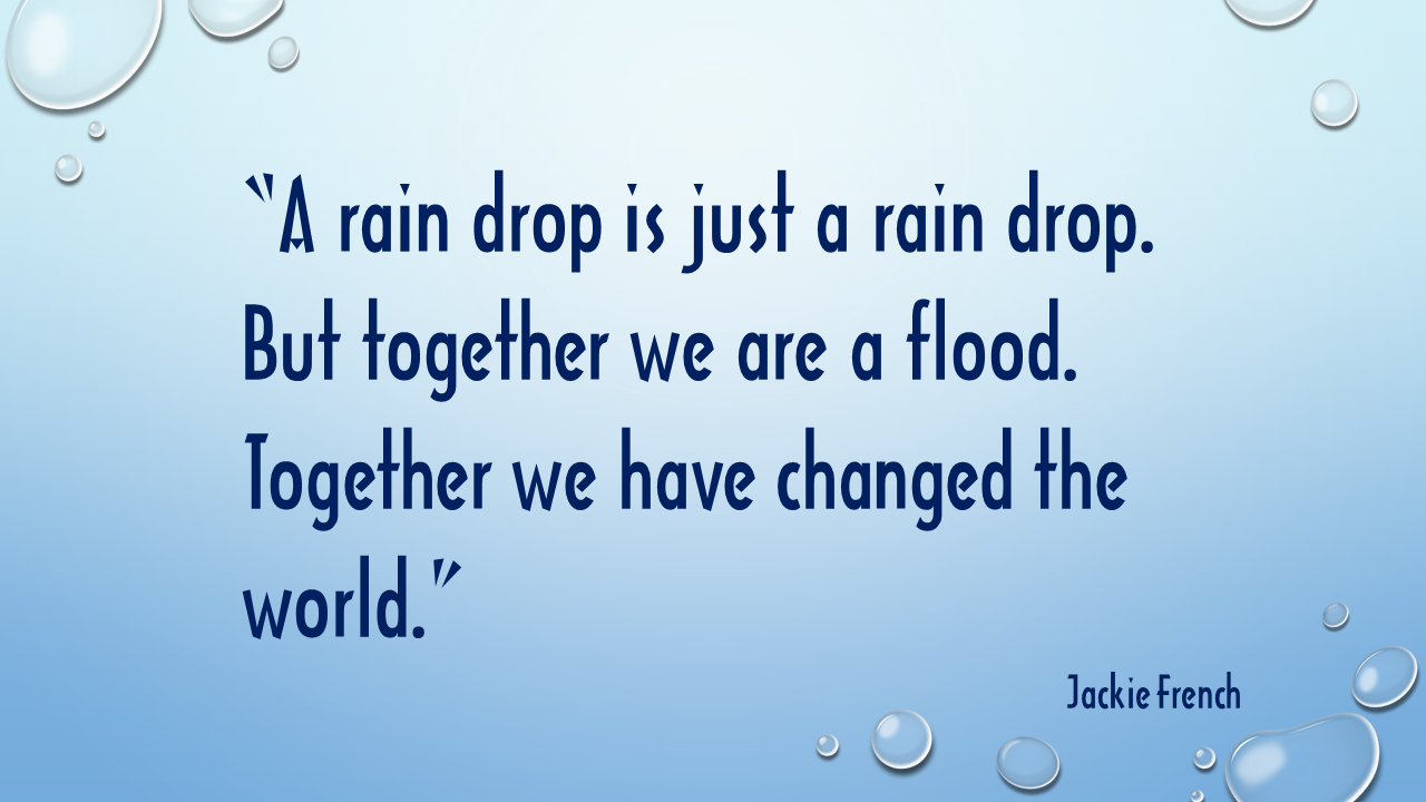 Jackie french - raindrops