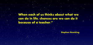 stephen hawking - teacher
