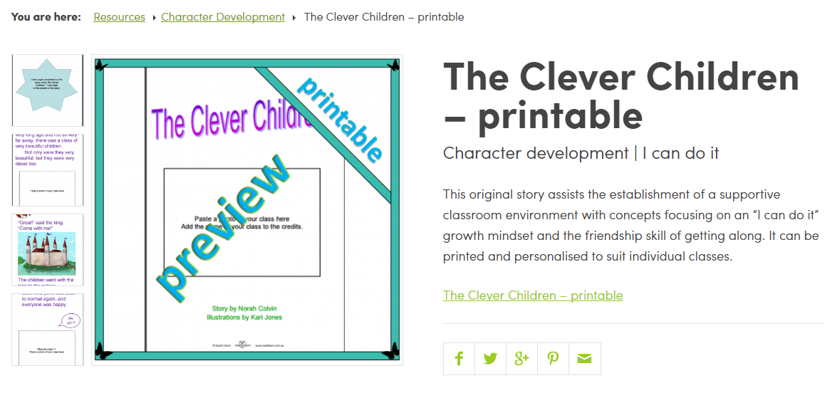 The Clever Children printable