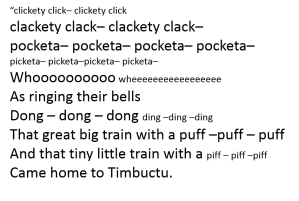 Timbuctu rhyme