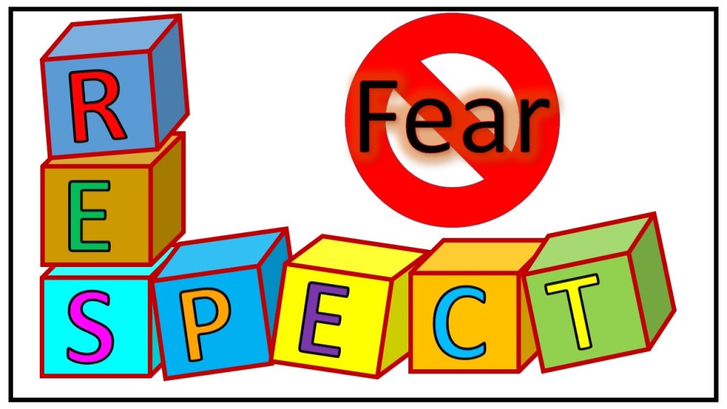 Out of respect, not&nbsp;fear