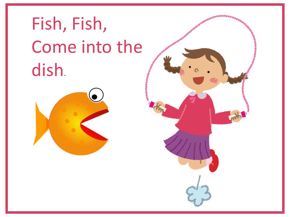 Fish fish come into the dish skipping game