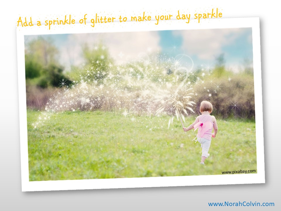 glitter, glisten, smiles and sparkles