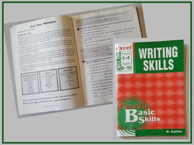 Writing Skills workbook with Strike Me Pink