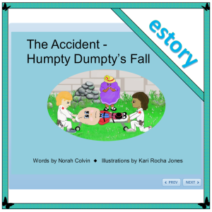 The accident - an innovation on the nursery rhyme Humpty Dumpty
