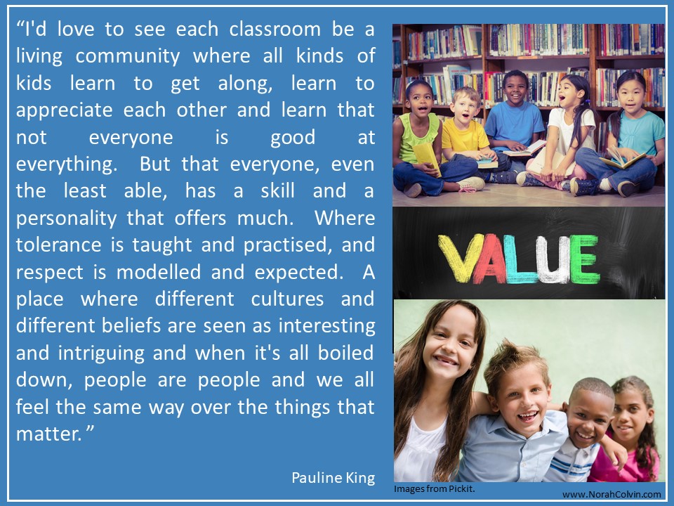 Pauline King the Contented Crafter tells how schools could be improved