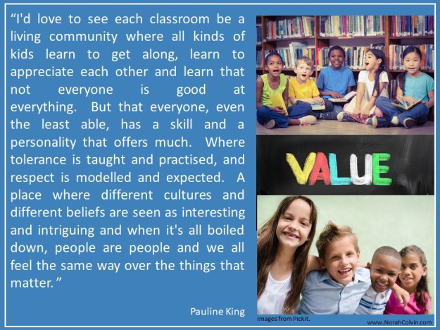 Pauline King the Contented Crafter tells how schools could be improved