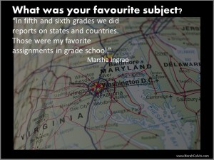 Marsha Ingrao enjoyed learning about the States and other countries