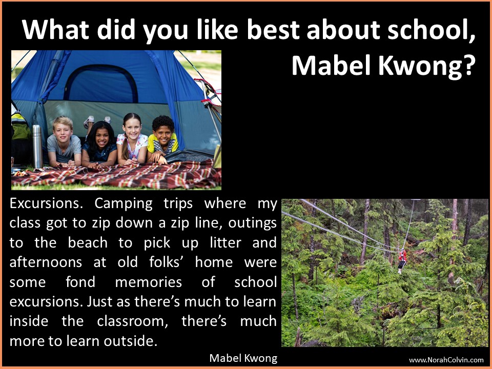 Mabel Kwong school days reminiscences