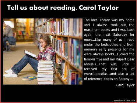 Carol Taylor explains her love of reading