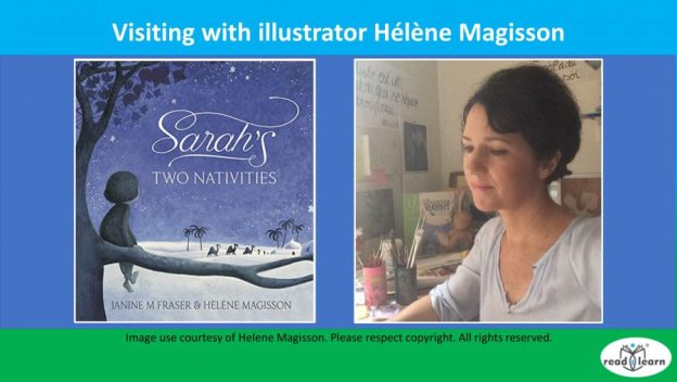 visiting with illustrator Helene Magisson