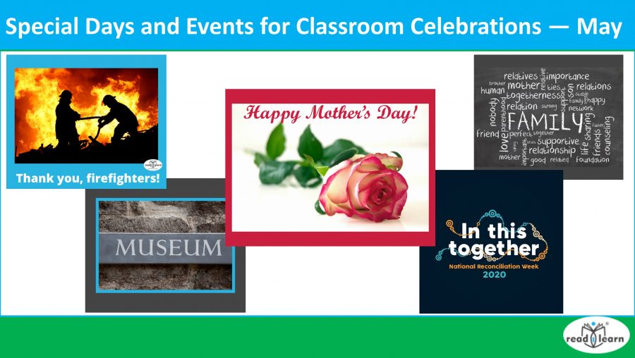 May - special days and events to celebrate in the classroom