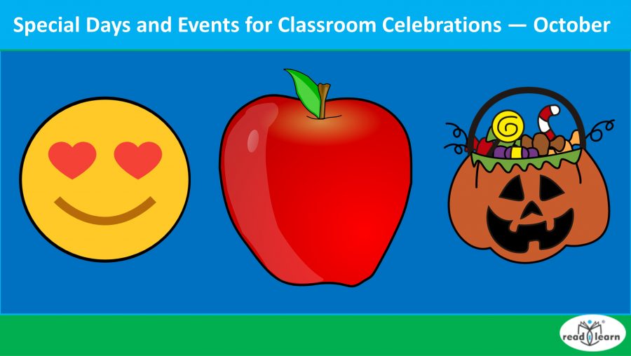 Special Days and Events for Classroom Celebrations — October –&nbsp;#readilearn