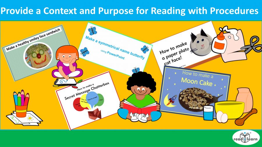Provide a Context and Purpose for Reading with Procedures –&nbsp;#readilearn