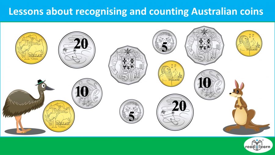 Lessons about recognising and counting Australian coins – #readilearn