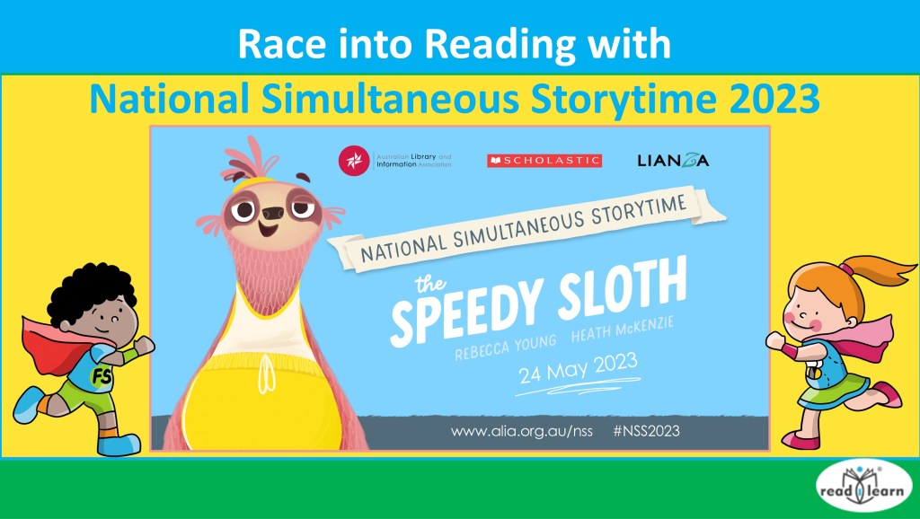 Race into Reading with National Simultaneous Storytime 2023 –&nbsp;#readilearn
