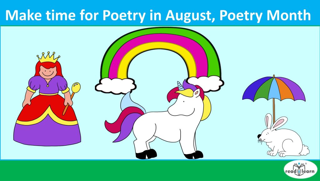 Make time for Poetry in August, Poetry Month –&nbsp;#readilearn