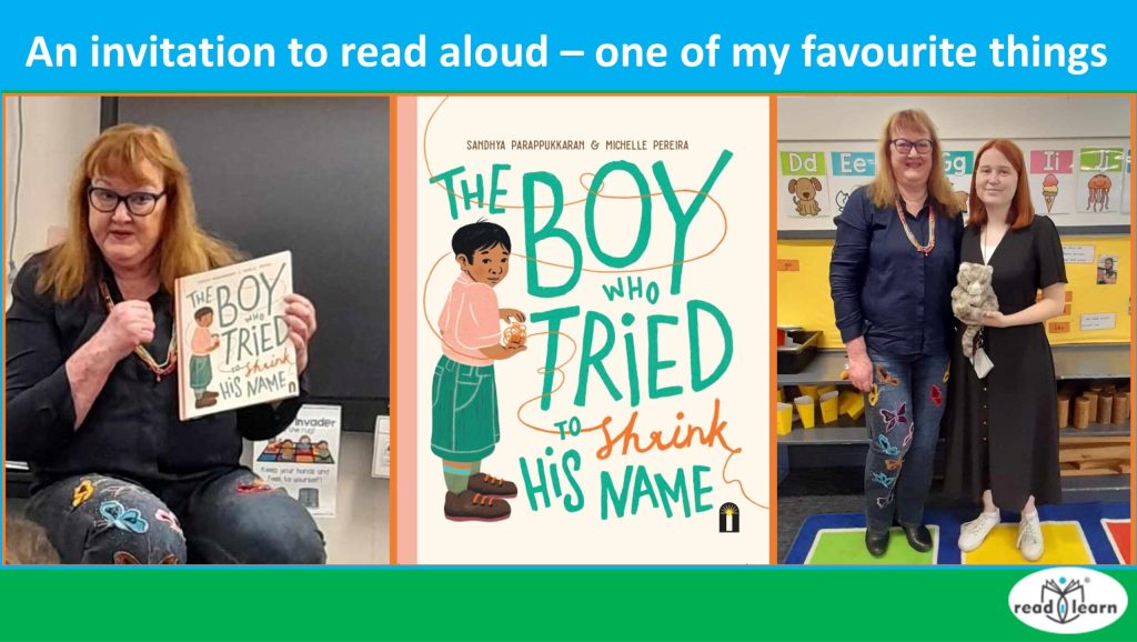 An invitation to read aloud – one of my favourite things –&nbsp;#readilearn