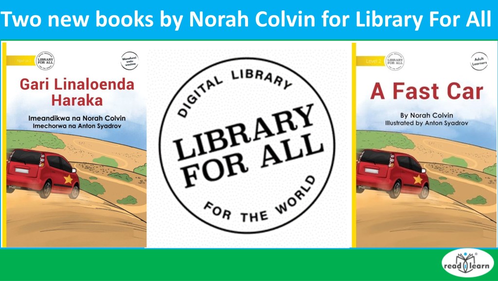 Two new books by Norah Colvin for Library For&nbsp;All
